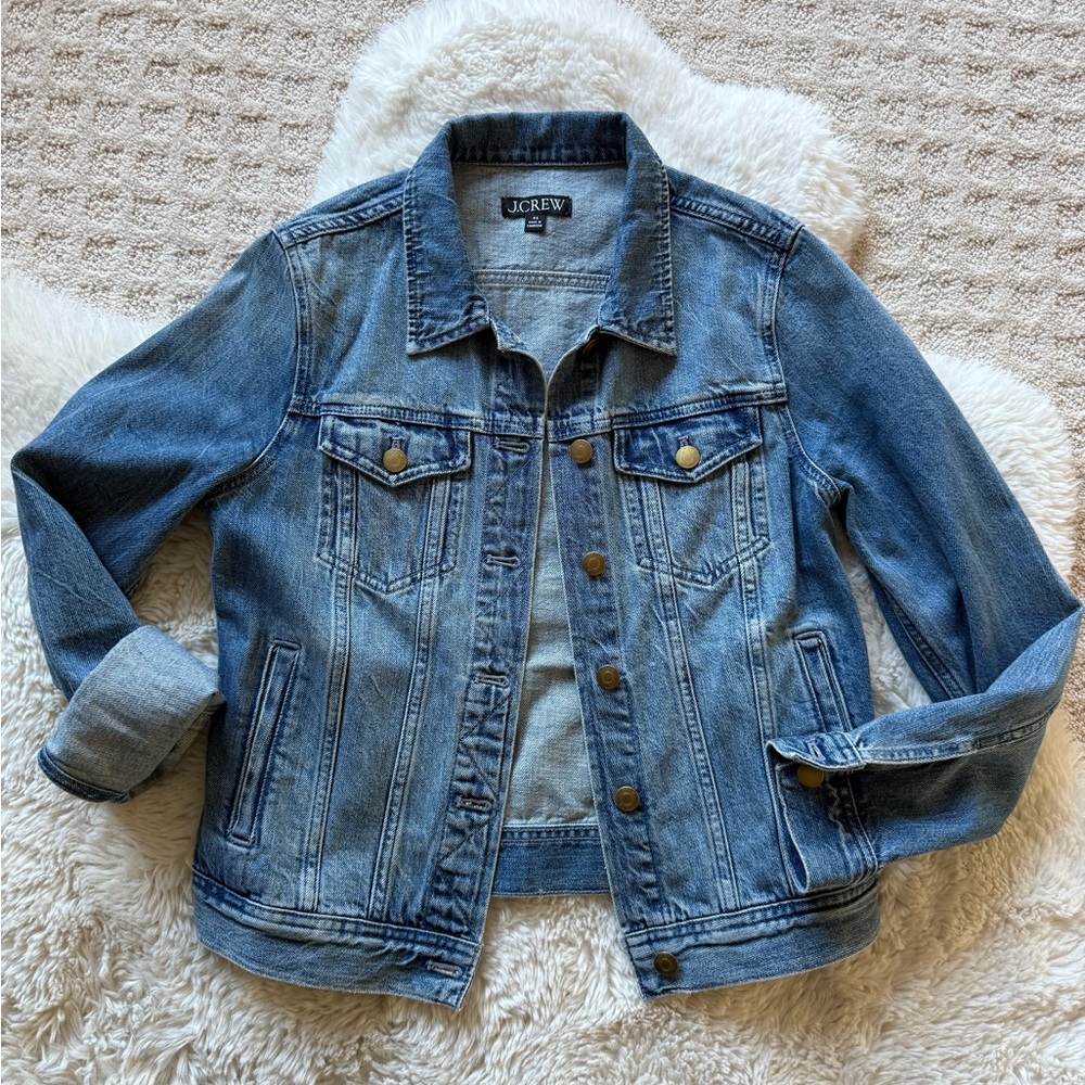 J Crew denim jean jacket. XS. Excellent used condition